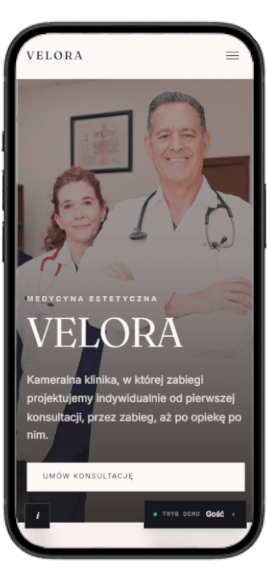 Velora Clinic — mobile